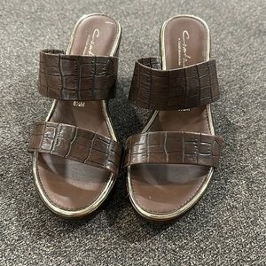 Contesa wedge heels size 8 1/2 NWOT